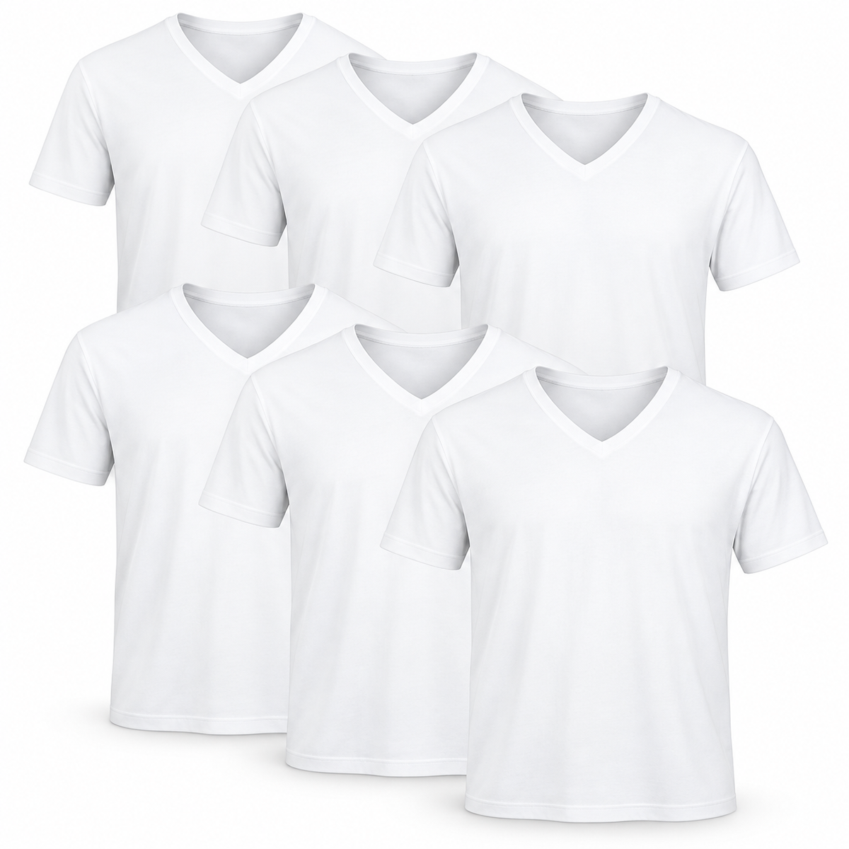 Nestvoroq Mens Classic Crew Neck T Shirt Pack