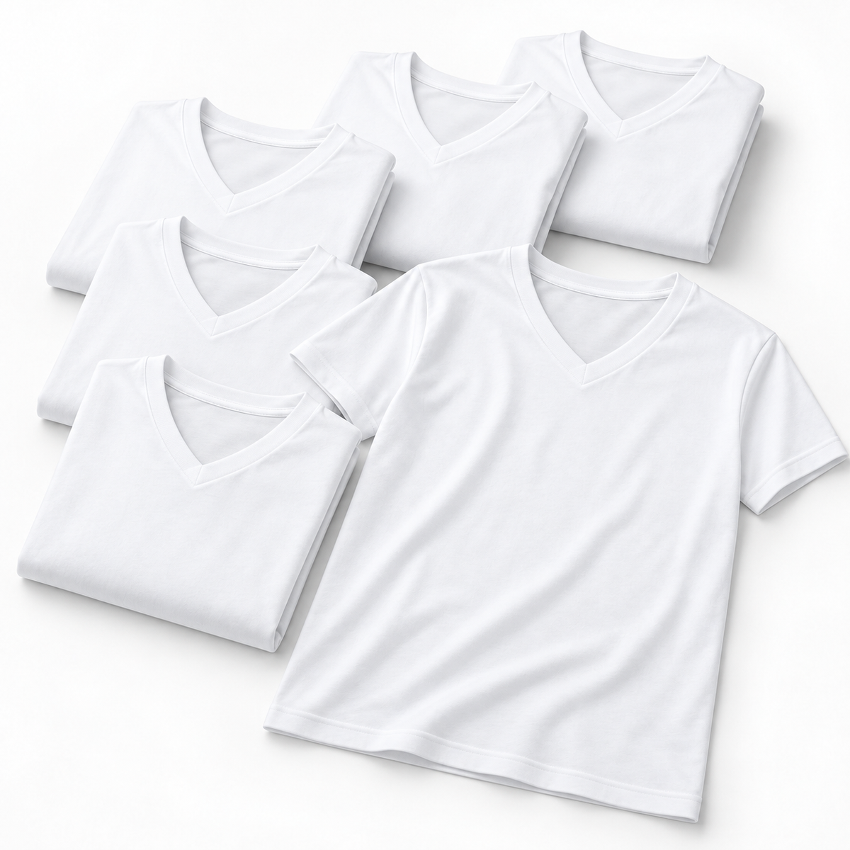 Nestvoroq Mens Classic Crew Neck T Shirt Pack