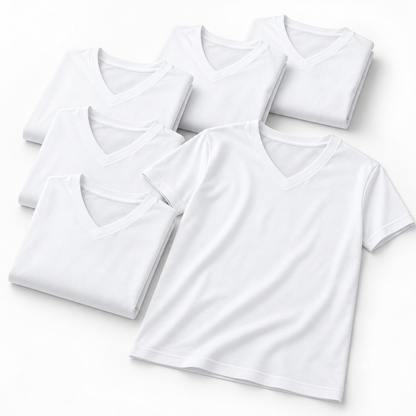 Nestvoroq Mens Classic Crew Neck T Shirt Pack