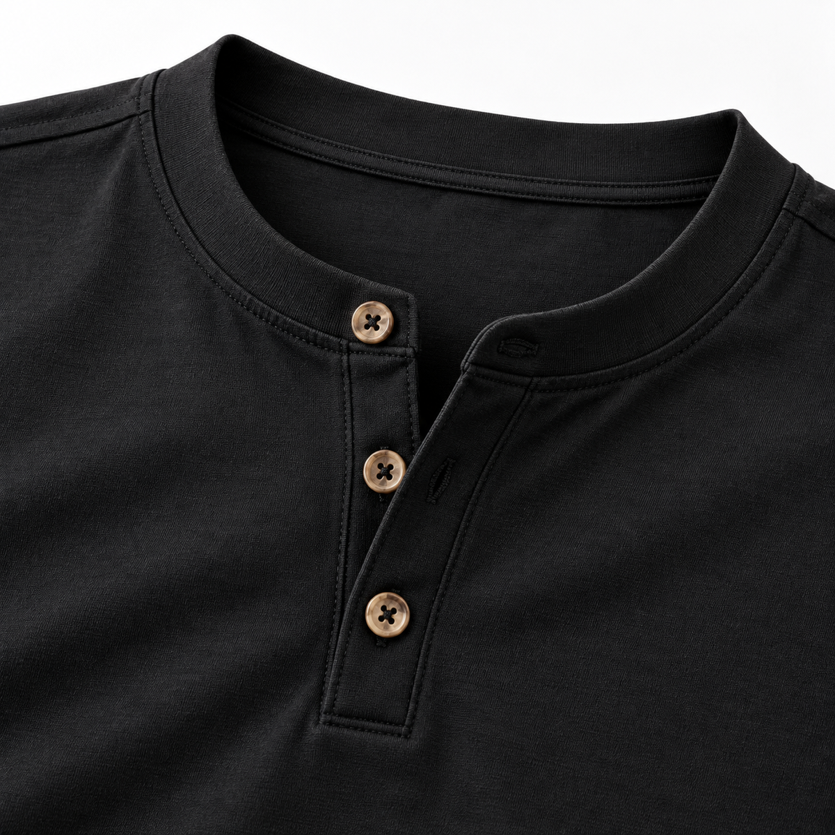 Nestvoroq Mens Henley Short Sleeve Casual Shirt
