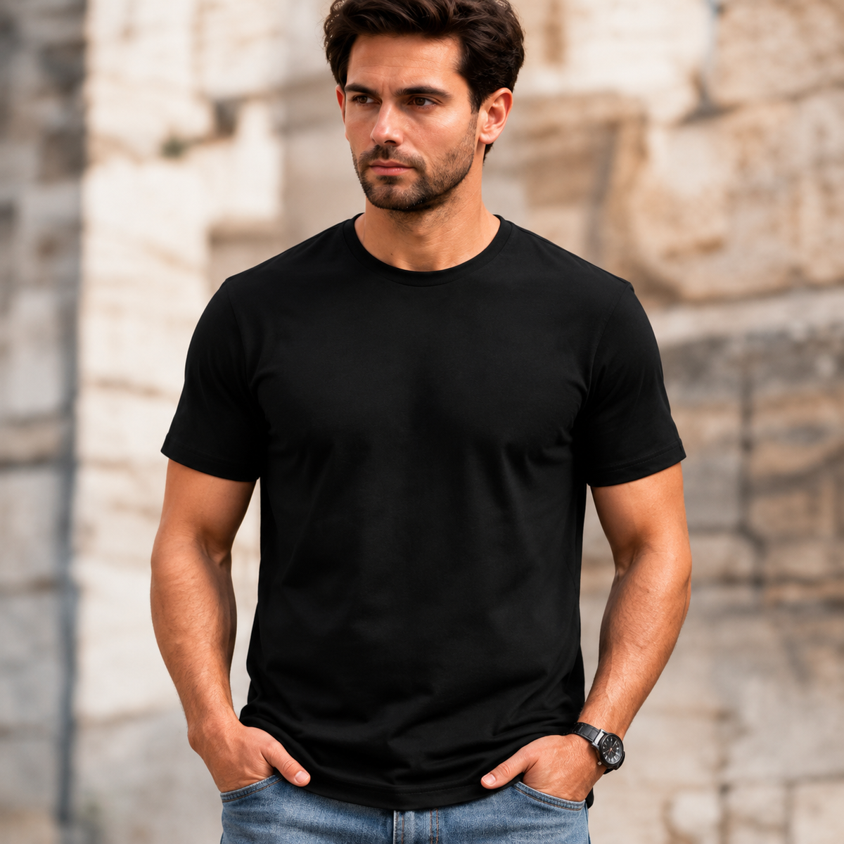 Nestvoroq Classic Crew Neck T Shirt