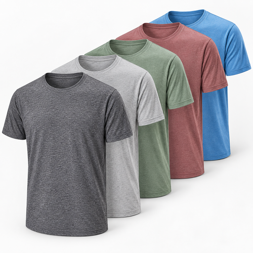 Nestvoroq Heather Crew Neck Tee Pack