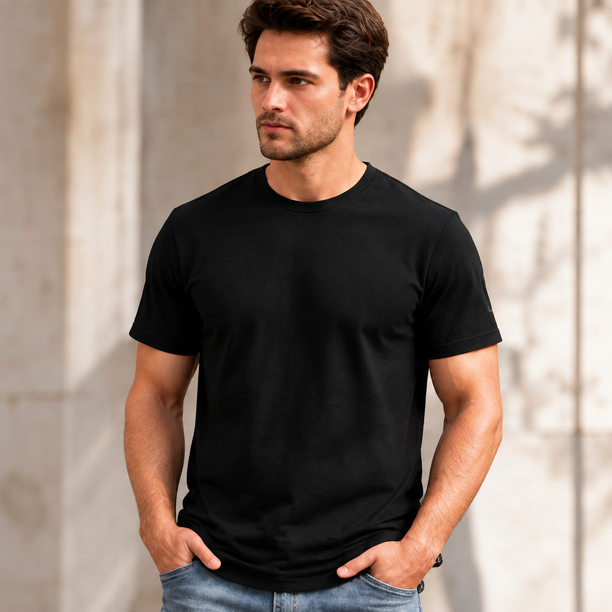 Nestvoroq Classic Crew Neck T Shirt