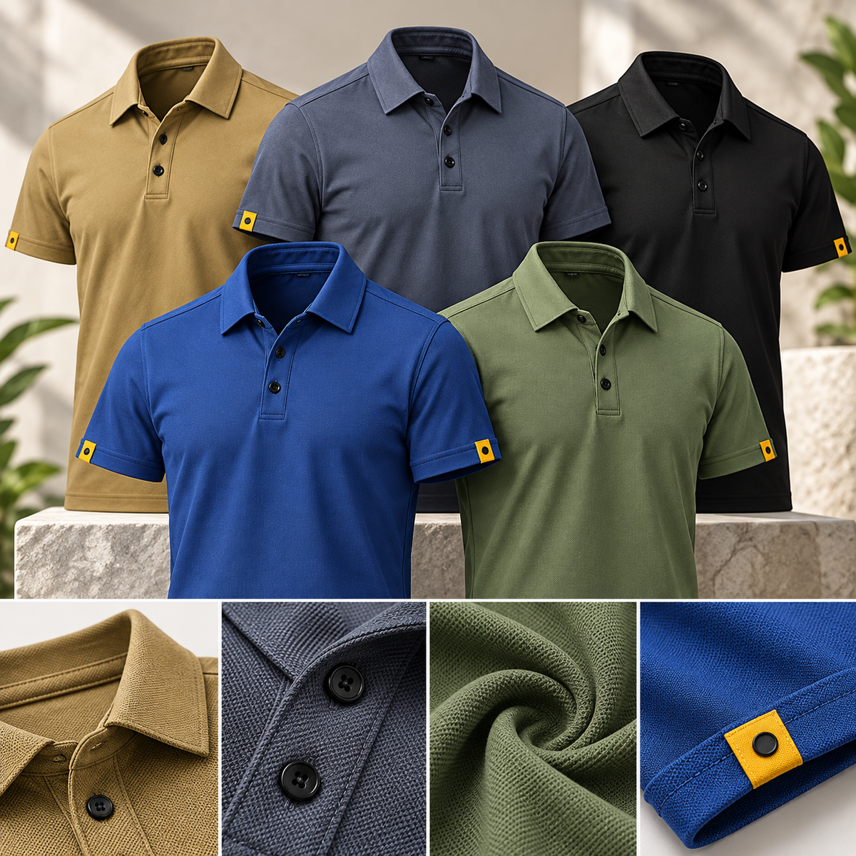 Nestvoroq Mens Polo Shirt Multi Pack