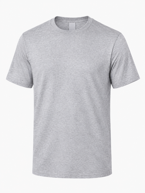 Nestvoroq Heather Gray Crew Neck Tee