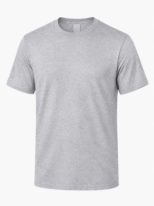 Nestvoroq Heather Gray Crew Neck Tee